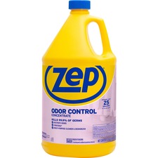 Zep Odor Control Concentrate - Concentrate Liquid - 128 fl oz (4 quart) - Fresh, Lemon ScentBottle - 1 Each - Blue