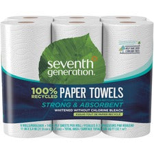 100% Recycled Paper Kitchen Towel Rolls, 2-ply, 11 X 5.4, 140 Sheets/roll, 24 Rolls/carton