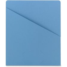 Smead Letter Recycled File Jacket - 8 1/2" x 11" - Manila - Blue - 10% Recycled - 25 / Pack