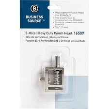 Business Source 9/32" Replacement Punch Head - 0.28" - Silver - 1 Each
