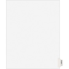 Avery&reg; Individual Legal Exhibit Dividers - Avery Style - 1 Printed Tab(s) - Character - J - 8.5" Divider Width x 11" Divider Length - Letter - White Paper Divider - Paper Tab(s) - 25 / Pack