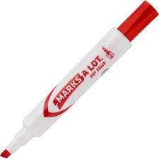 Avery&reg; Desk-Style Dry Erase Markers - Chisel Marker Point Style - Red - White Barrel - 1 Each