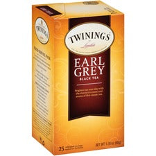 Twinings of London Earl Grey Black Tea Bag - 25 Cup - 25 / Box
