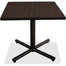 Lorell Hospitality Espresso Laminate Square Tabletop - Square Top - 42" Table Top Length x 42" Table Top Width x 1" Table Top Thickness - Assembly Required - Espresso, High Pressure Laminate (HPL) - Particleboard