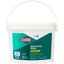 CloroxPro&trade; Disinfecting Wipes - Ready-To-Use Wipe - Fresh Scent - 700 / Bucket - 24 / Bundle - White