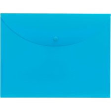 Smead Letter File Wallet - 8 1/2" x 11" - Teal - 10 / Box