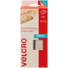 VELCRO&reg; 95179 General Purpose Removable Mounting - 15 ft Length x 0.75" Width - 1 Each - White