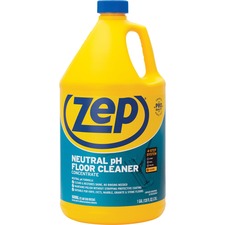 Zep Concentrated Neutral Floor Cleaner - Concentrate Liquid - 128 fl oz (4 quart) - 1 Each - Blue