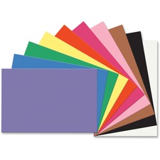 Prang Construction Paper - Multipurpose - 0.80"Height x 36"Width x 24"Length - 50 / Pack - Assorted, Blue, Brown, Holiday Green, Orange, Pink, Scarlet, Violet, White, Yellow