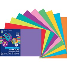 Tru-ray Construction Paper, 76 Lb Text Weight, 12 X 18, Assorted Bright Colors, 50/pack