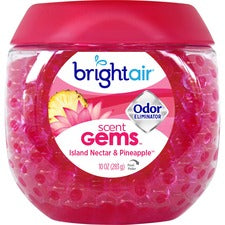 Scent Gems Odor Eliminator, Island Nectar And Pineapple, Pink, 10 Oz Jar