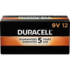 Duracell Coppertop Alkaline 9V Batteries - For Multipurpose - 9V - 12 / Box