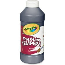 Premier Tempera Paint, Black, 16 Oz Bottle