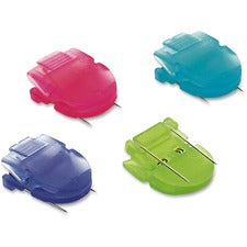 Advantus Brightly Colored Panel Wall Clips - Jumbo - 60 Sheet Capacity - 10 / Box - Assorted - Plastic