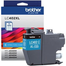 Brother LC402XLCS Original High Yield Inkjet Ink Cartridge - Cyan Pack - 1500 Pages