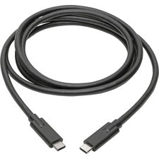 Usb 3.1 Gen 1 (5 Gbps) Cable, Usb Type-c (usb-c) To Usb Type-c (m/m), 5 A, 6 Ft, Black