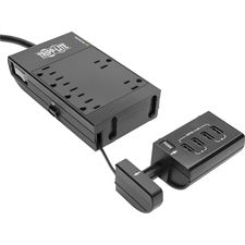 Tripp Lite Surge Protector Power Strip 6-Outlet w/4 USB Charging/Sync Ports - 6 x NEMA 5-15R, 4 x USB - 1800 VA - 1080 J - 120 V AC Input