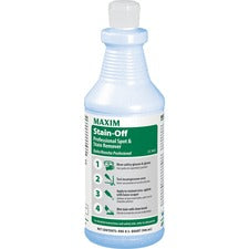 Midlab Stain-Off Professional Spot/Stain Remover - Ready-To-Use Liquid - 32 fl oz (1 quart) - 12 / Carton - Blue