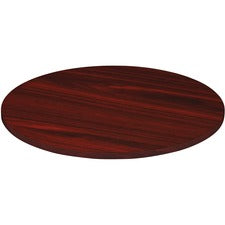 Lorell Chateau Conference Table Top - 48" - Reeded Edge - Finish: Mahogany Laminate