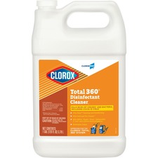 CloroxPro Total 360 Disinfectant Cleaner - Liquid - 128 fl oz (4 quart) - 72 / Bundle - Translucent