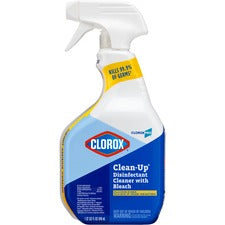 CloroxPro&trade; Clean-Up Disinfectant Cleaner with Bleach - Ready-To-Use Spray - 32 fl oz (1 quart) - 1 Each - Clear