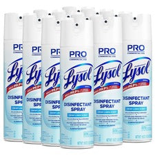 Disinfectant Spray, Crisp Linen, 19 Oz Aerosol Spray, 12/carton