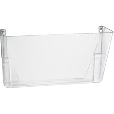 Officemate Mountable Wall File - 7" Height x 13" Width x 4.1" Depth - Clear - Plastic - 1 Each