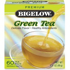 Premium Premium Blend Green Tea Bag - 3.2 oz Per Box - 60 - 60 / Box