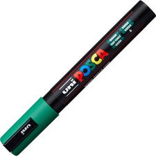 uni&reg; Posca PC-5M Paint Markers - Medium Marker Point - Green Water Based, Pigment-based Ink - 6 / Pack