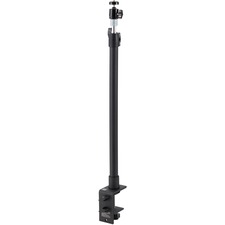 Kensington A1000 Clamp Mount for Microphone, Webcam, Lighting System, Telescope, Boom Arm - Black - Height Adjustable - 1 Each