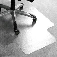 Floortex Cleartex Advantagemat Plus APET Chairmat - Carpet - 53" Length x 45" Width - Lip Size 12" Length x 25" Width - Rectangle - Clear