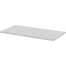 Lorell Width-Adjustable Training Table Top - Gray Rectangle Top - 48" Table Top Length x 24" Table Top Width x 1" Table Top Thickness - Assembly Required