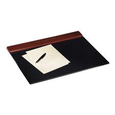 Rolodex Wood Tones Desk Pads - Rectangle - 24" Width x 19" Depth - Felt - Wood - Mahogany