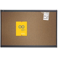 Quartet Prestige Bulletin Board - 48" Height x 72" Width - Brown Cork Surface - Self-healing, Durable - Graphite Frame - 1 Each