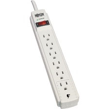 Protect It! Surge Protector, 6 Ac Outlets, 15 Ft Cord, 790 J, Light Gray