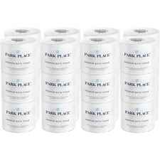 Park Place Double-ply Premium Bath Tissue Rolls - 2 Ply - 420 Sheets/Roll - White - Embossed - For Bathroom - 24 Rolls Per Carton - 24 / Carton