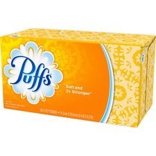 Puffs Basic Facial Tissue - 1 Ply - 8.50" x 8.40" - White - Strong, Soft - For Face - 180 Per Box - 24 / Carton