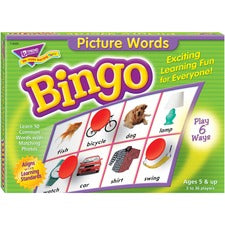 Trend Picture Words Bingo Game - Educational - 3 to 36 Players - 1 Each