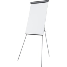 Quartet Whiteboard/Flip-chart Presentation Easel - 24" (2 ft) Width x 36" (3 ft) Height - White Melamine Surface - Gray Frame - Rectangle - Assembly Required - 1 Each