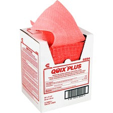 Quix Plus Cleaning And Sanitizing Towels, 13.5 X 20, Pink, 72/carton