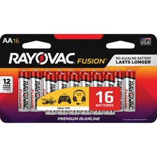 Fusion Advanced Alkaline Aa Batteries, 16/pack