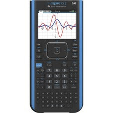 Texas Instruments Nspire CX II CAS Graphing Calculator - Rechargeable, Computer Algebra System (CAS) - Battery Powered - 2" x 7.3" x 11.8" - Gray - 1 Each
