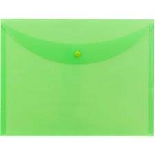 Smead Letter File Wallet - 8 1/2" x 11" - Green - 10 / Box