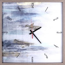 Lorell Abstract Art Clock - Analog - Quartz - Brown