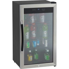 Avanti BCA306SSIS 3.0 Cubic Foot Beverage Cooler - 3 ft� - Auto-defrost - Reversible - 3 ft� Net Refrigerator Capacity - 120 V AC - Silver - LED Light