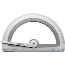Soft Touch School Protractor With Antimicrobial Product Protection, Plastic, 6" Ruler Edge, Assorted Colors