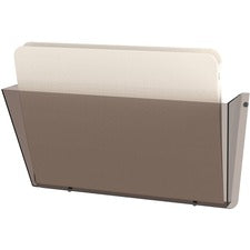 Unbreakable Docupocket Wall File, Letter Size, 14.5" X 3" X 6.5", Smoke