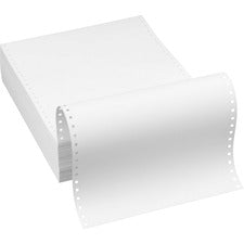 Southworth 35-520-10 Continuous Paper - White - Recycled - 25% Recycled Content - 91 Brightness - Letter - 8 1/2" x 11" - 20 lb Basis Weight - Wove - 1000 / Box - Perforated, Acid-free, Watermarked, Lignin-free, Date-coded