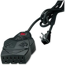 Mighty 8 Surge Protector, 8 Ac Outlets, 6 Ft Cord, 1,300 J, Black