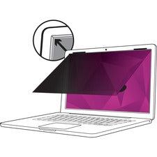 3M High Clarity Privacy Filter Black, Glossy - For 15.6" Widescreen LCD Notebook - 16:9 - Scratch Resistant, Dust Resistant